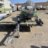 Snowmobile and trailer