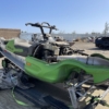 Snowmobile and trailer